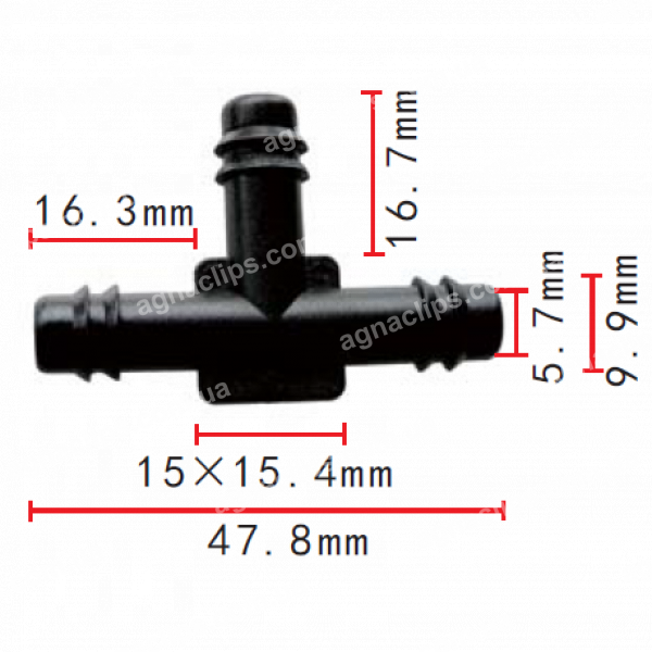 C 441 З'єднувач (трійник) d=9.9mm