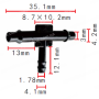 C 444 З'єднувач (трійник) 4.2x4.2x4.1mm GM 14031114