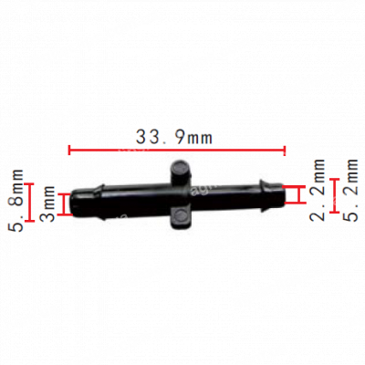 C 447 З'єднувач (двійник) 5.8x5.2mm GM Ford Chrysler 14017701 383001 3441743 4241296