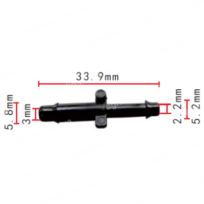 C 447 З'єднувач (двійник) 5.8x5.2mm GM Ford Chrysler 14017701 383001 3441743 4241296
