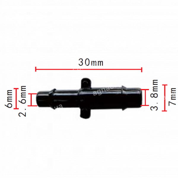 C 450 З'єднувач (двійник) 6.0x7.0x30mm GM Ford AMC 1621253 472812 800843 3239826