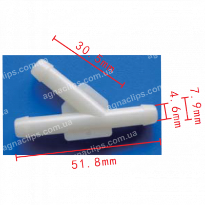 C 453 З'єднувач d=7.9mm GM Chrysler AMC 10004121 4019472 4006848 Y-подібний