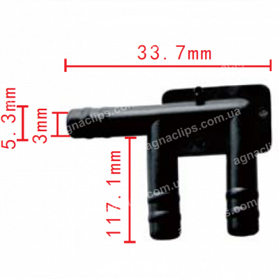 C 454 З'єднувач d=5.3mm GM 14029095 F-подібний