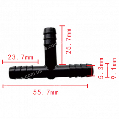 C 505 З'єднувач (трійник) d=9.1mm