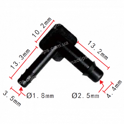 C 865 З'єднувач 3.5x4.4 GM 14017779 кутовий