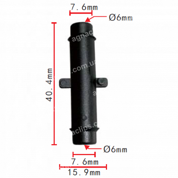 C 874 З'єднувач (двійник) d=7.6mm Chrysler 4179981