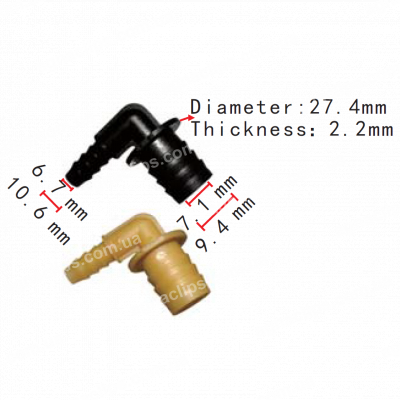 C 1154 З'єднувач із зворотним клапаном d19.4x10.6mm