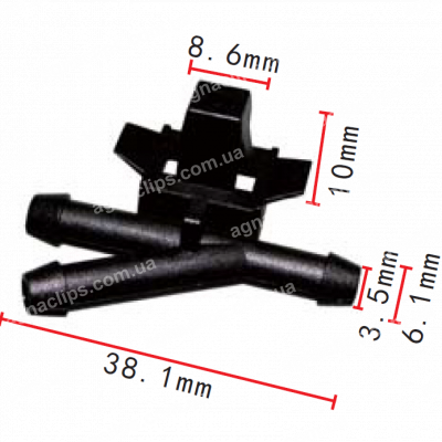 C 1194 З'єднувач Y-подібний з фіксатором