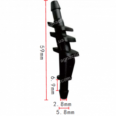 C 1197 З'єднувач 5.8x5.8x59.0mm 23E6152101