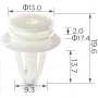 C 3083 (TF13) Кліпса VW Mercedes Renault Skoda A0079889978 6Y0867260 7701057716
