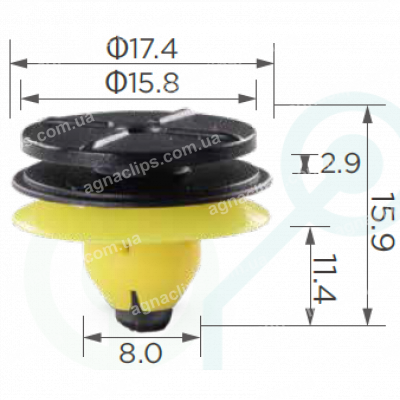 C 3088 Кліпса Volvo 30624192