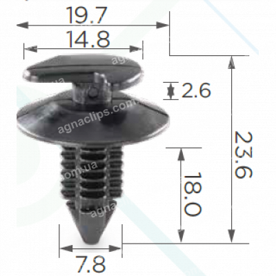 C 60 Кліпса GM Vaz AMC Chrysler 4005099 796255 6033862