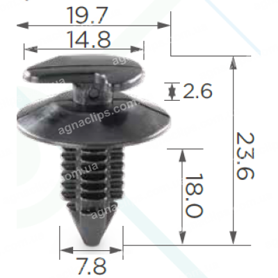C 60 Кліпса GM Vaz AMC Chrysler 4005099 796255 6033862