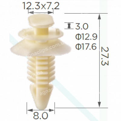 C 167 Кліпса GM Chevrolet Pontiac GMC Chrysler Buick Daewoo Ford Oldsmobile Hummer Opel Saturn 15953247 15612948 15607165 15545202