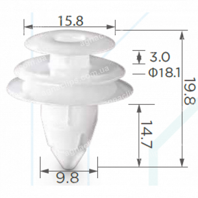 C 244 Кліпса Toyota Lexus Mitsubishi 6777106010 6777132090 6777133040 9046710168 MR250049