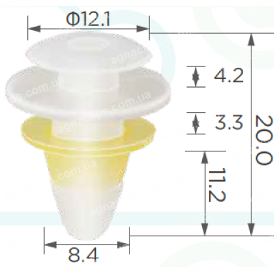 C 385 Кліпса Toyota Lexus Honda Nissan 6777122020 6777112010
