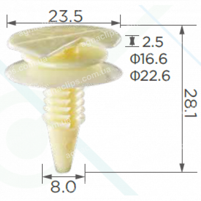 C 427 Кліпса GM Chevrolet Cadillac Buick Chrysler Pontiac Hummer GMC Ford Opel Oldsmobile Saturn 3065575 15975244