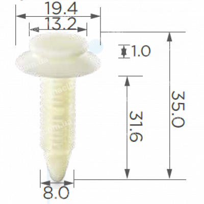 C 601 Кліпса GM Ford Dodge Chrysler Chevrolet AMC GMC Jeep Plymouth Pontiac 15694099