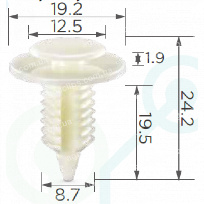 C 631 Кліпса Dodge Chrysler Ford Jeep 6503709 N805155S