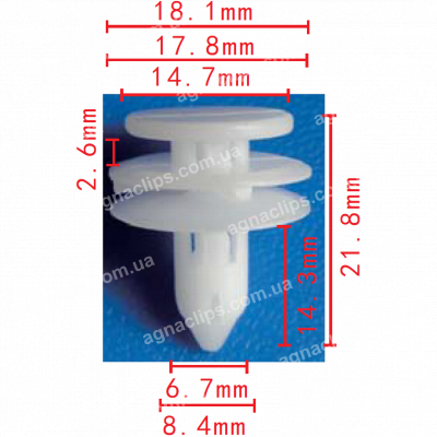 C 658 Кліпса Chrysler Jeep Dodge 6505539AA