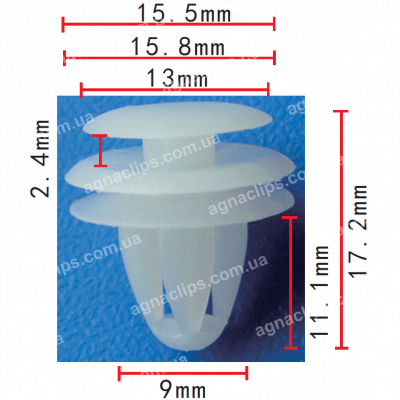 C 864 Кліпса дверної обшивки