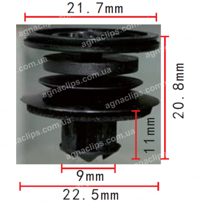 C 905 Кліпса VW Audi Seat Skoda Porsche 3B0868243