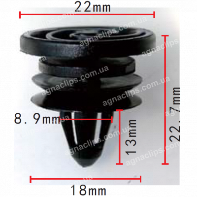 C 918 Кліпса Audi Seat Skoda VW 6K0868243C
