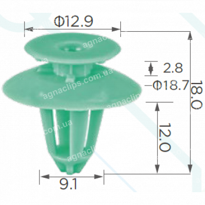 C 939 Кліпса Mercedes Audi Seat Skoda VW Ford BMW Chrysler Smart Opel Mitsubishi Samand Dacia 2E1827649 A0119887678 0119887678