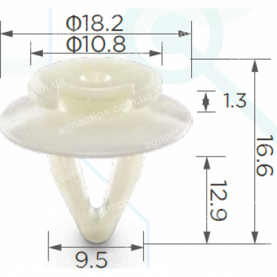 C 943 Кліпса VW Audi Skoda Seat 171807249A