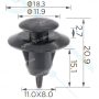 C 968 Кліпса Toyota Lexus 7549360020
