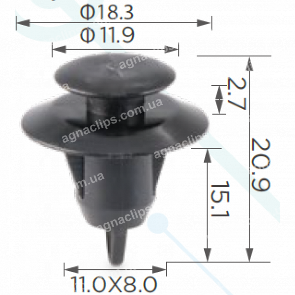 C 968 Кліпса Toyota Lexus 7549360020