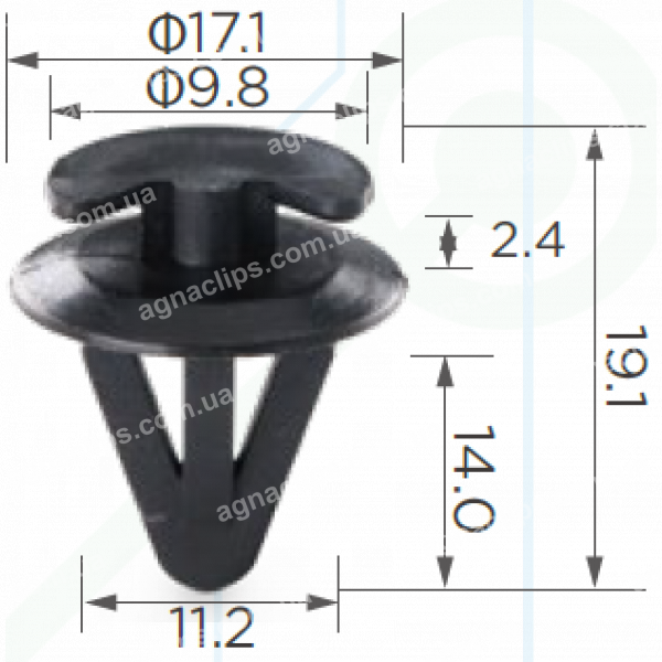 C 981 Кліпса BMW Ford VW Mercedes 481867197 51418172050 51410151699