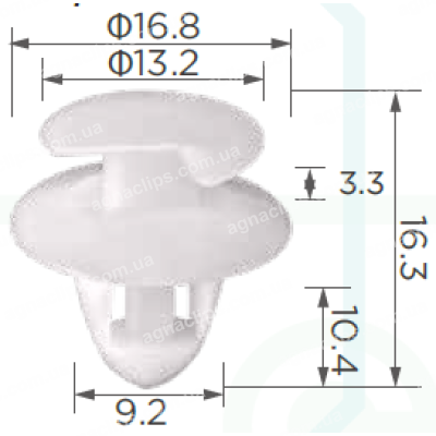 C 994 Кліпса Fiat Peugeot Ford Renault Lancia Alfa Romeo Citroen Dacia 14188282 14188380 7703077059 699143