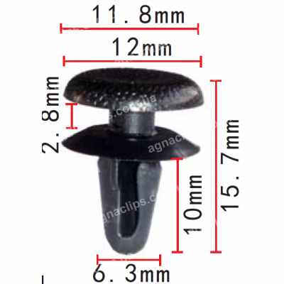 C 1101 Кліпса Mitsubishi MB091863 обшивки салону