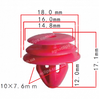 C 1109 Кліпса Kia Hyundai 8231527000 обшивка дверей