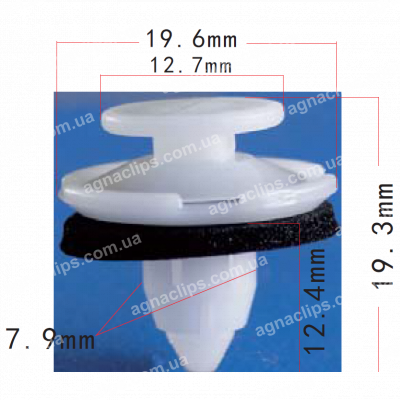 C 1115 Кліпса Honda 91513SJK003 обшивка багажника