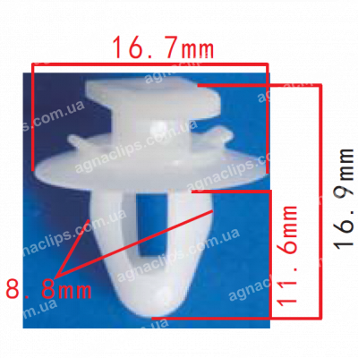 C 1127 Кліпса Fiat Lancia 7538675 14187880 внутрішньої обробки
