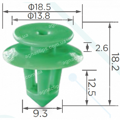 C 1220 Кліпса Mercedes A0009912771 обшивки салону
