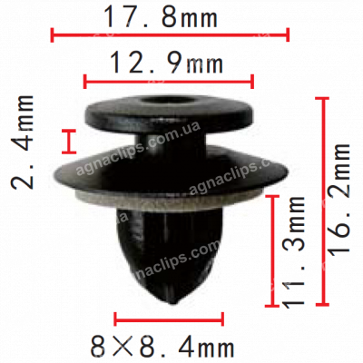 C 1226 Кліпса Toyota Lexus 90467A0007 обшивки салону