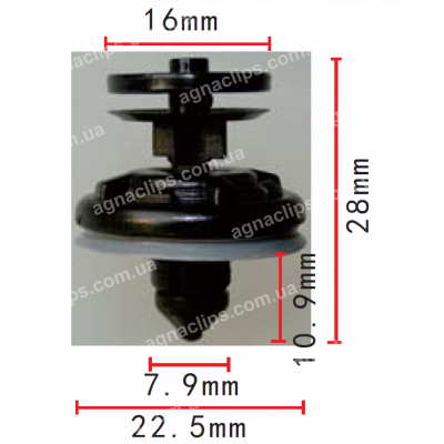 C 1250 Кліпса Seat Skoda VW Audi 6Q0868243 внутрішньої обшивки
