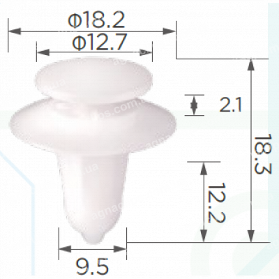 C 1283 Кліпса Land Rover Ford Iveco Seat VW DYC10031L 1020732