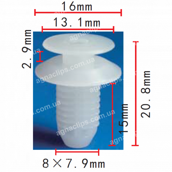 C 1446 Кліпса Suzuki Toyota Peugeot 0940908322000 09409-08322 0940908322