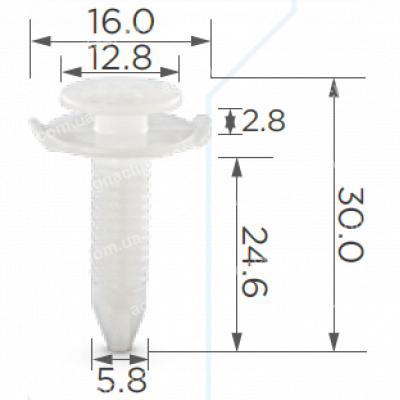 C 1447 Кліпса Honda 91580SF9003