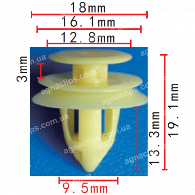 C 1458 Кліпса Toyota Lexus Daihatsu 9046709215