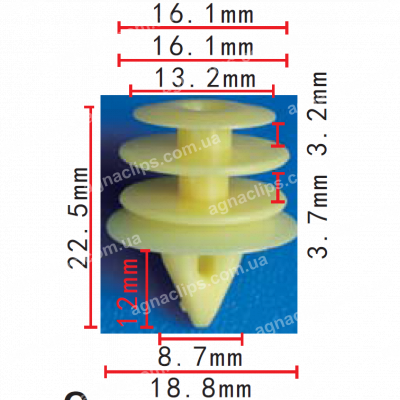 C 1459 Кліпса обшивки Nissan Infiniti 76996R8215