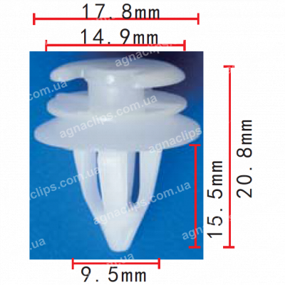 C 1481 Кліпса BMW Mercedes Ford Mini Land Rover Porsche VW 51411973500 51418172050