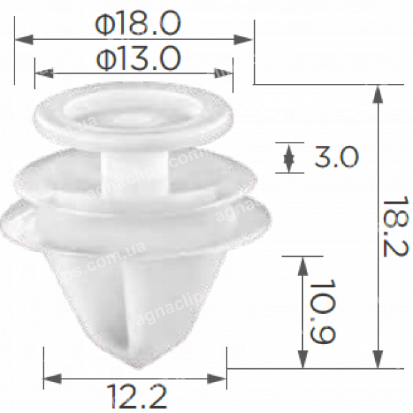 C 1552 Кліпса Peugeot Citroen Opel Nissan Mini Dacia Fiat Lancia Renault Audi Seat Skoda VW Volvo 6991S6 30648141 6991S6