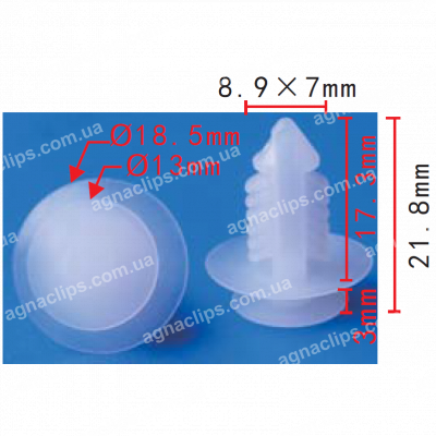 C 1617 Кліпса Isuzu обшивки дверей