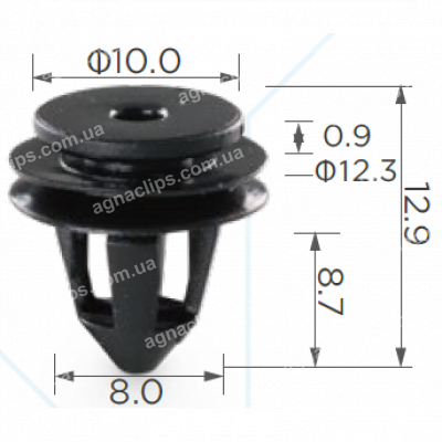 C 1643 Кліпса VW 1K6837200B
