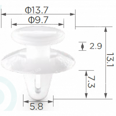 C 1688 Кліпса Ford Chevrolet Mazda Honda Mitsubishi Nissan Opel Toyota 1214485
